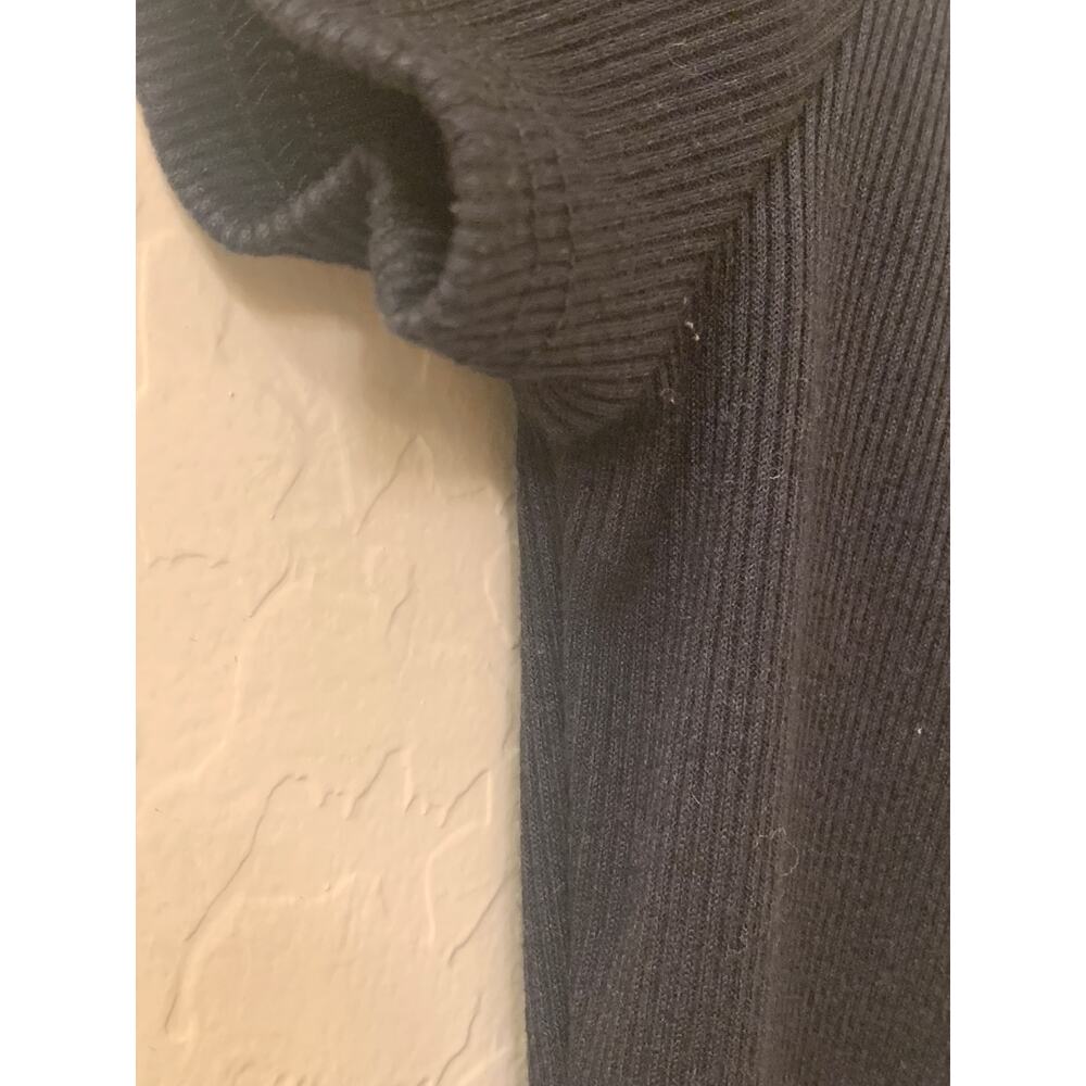 Better Be Black Sweetheart Neckline Ribbed Bodysuit, Size Small - Picture 6 of 12